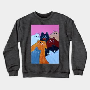 Purrrfect Pyramid Crewneck Sweatshirt